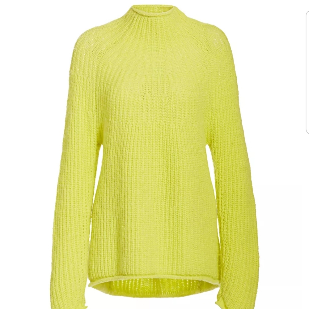 rag & bone Funnel-neck Wool/Alpaca Sweater, M